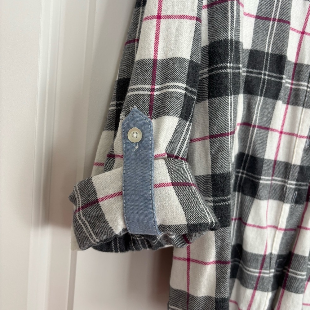 Three Basic Editions Plaid Shirt Bundle - Red, Wh… - image 6